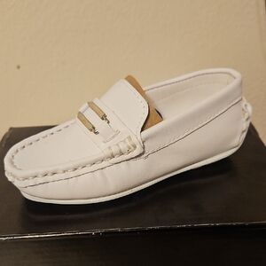 White Kids Loafers